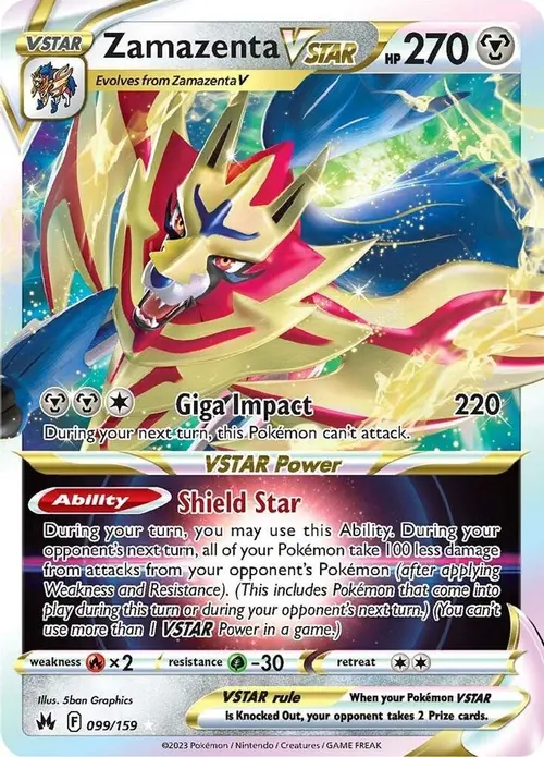 Zamazenta VSTAR card art