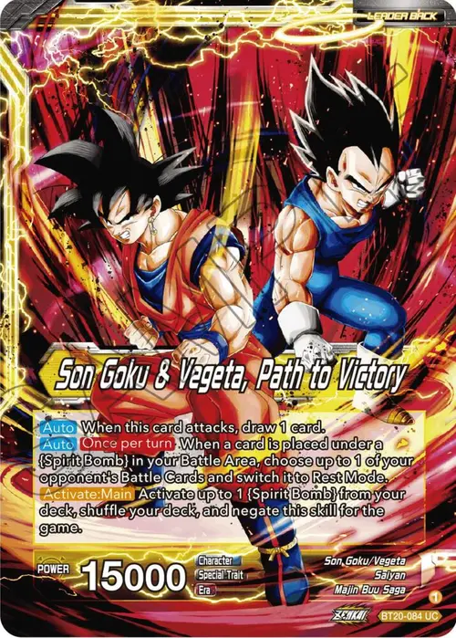 SS Vegito // Son Goku & Vegeta, Path to Victory card art