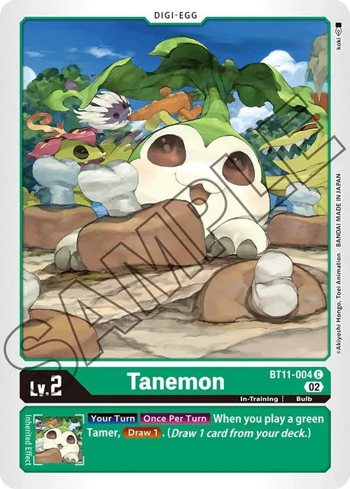 Tanemon card art