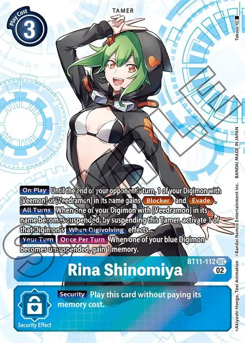 Rina Shinomiya card art