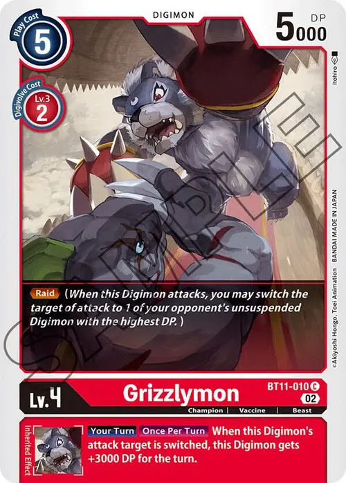 Grizzlymon card art