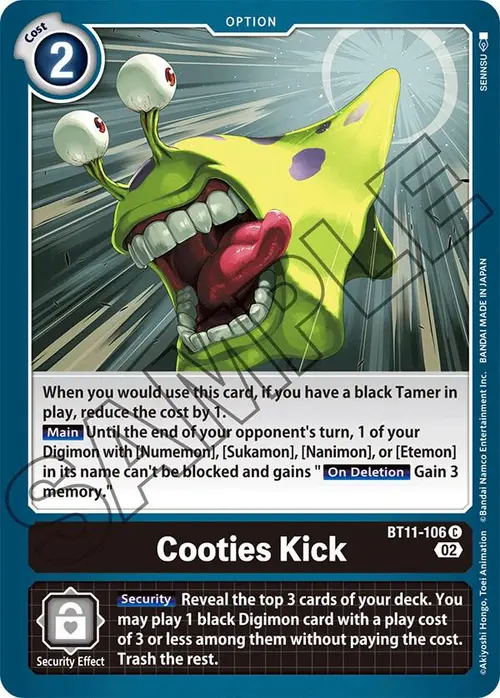 Cooties Kick card art