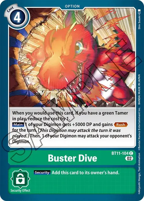 Buster Dive card art