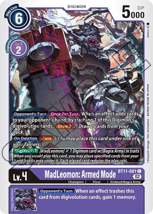 MadLeomon: Armed Mode card art