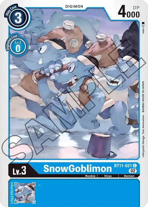 SnowGoblimon card art