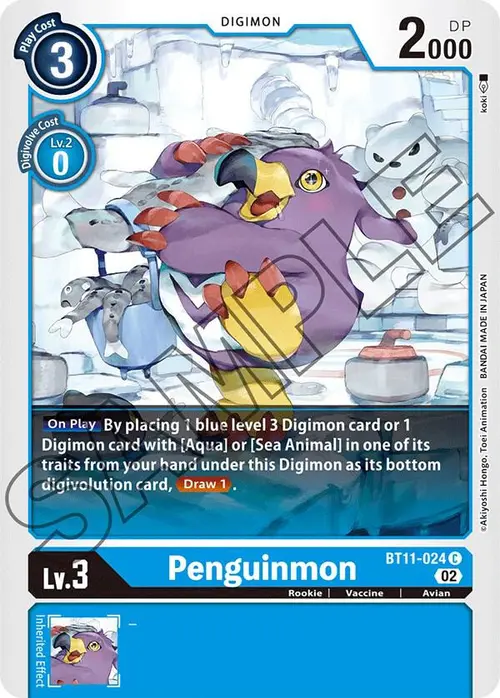 Penguinmon card art