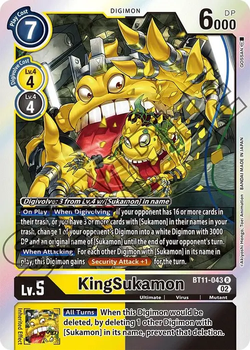 KingSukamon card art