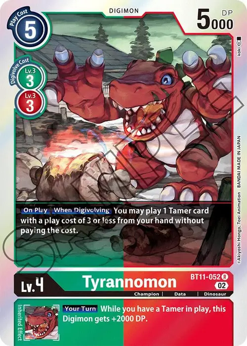 Tyrannomon card art