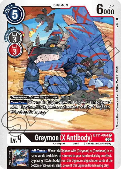 Greymon (X Antibody) card art