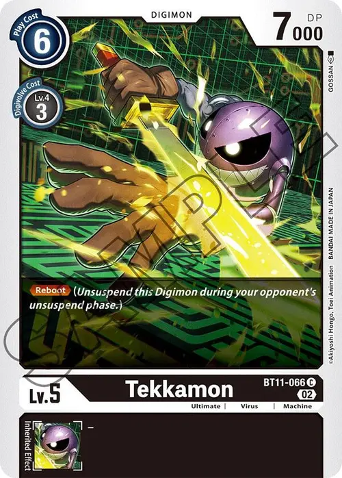 Tekkamon card art