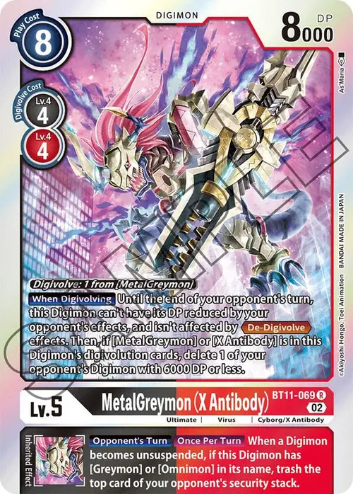 MetalGreymon (X Antibody) card art