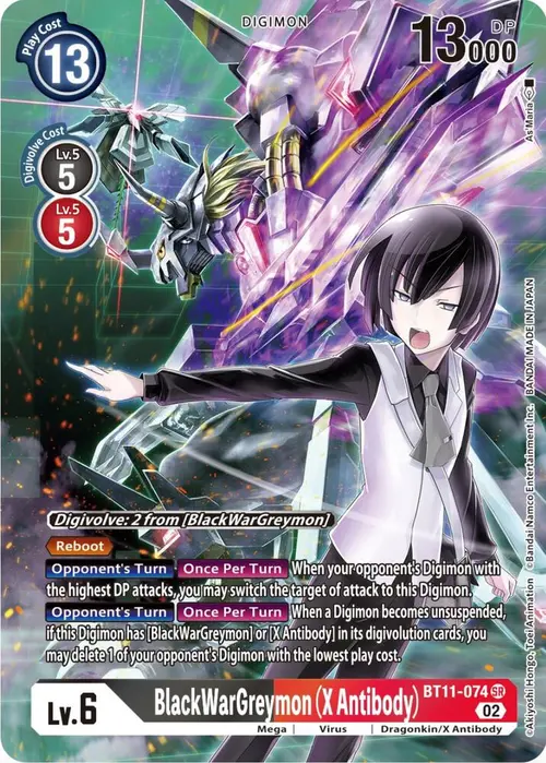 BlackWarGreymon (X Antibody) (Alternate Art) card art