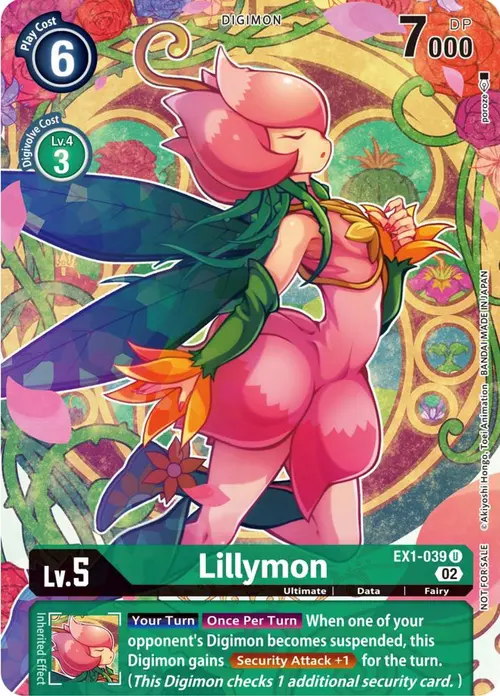 Lillymon (Digimon Illustration Competition Pack 2022) card art