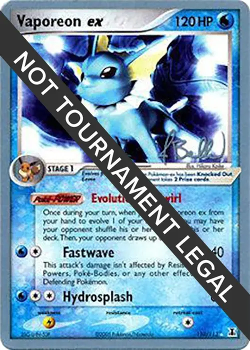 Vaporeon ex - 2006 (Jimmy Ballard) card art