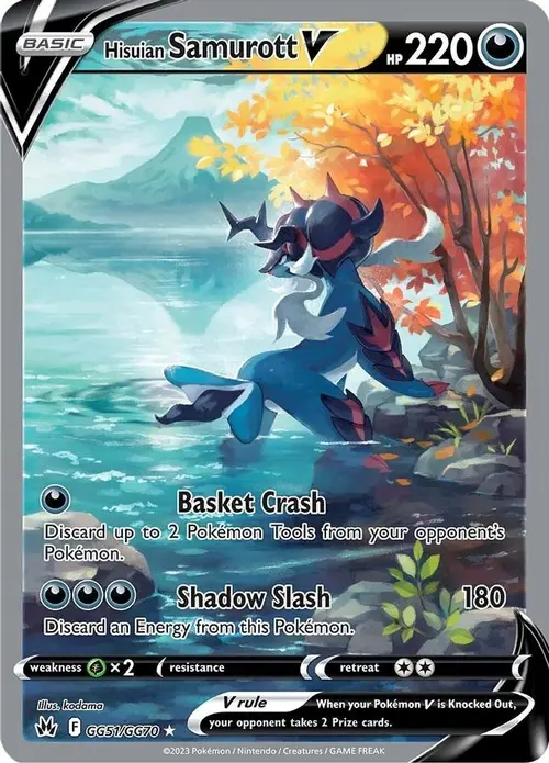 Hisuian Samurott V card art