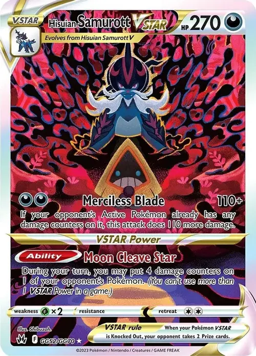 Hisuian Samurott VSTAR card art