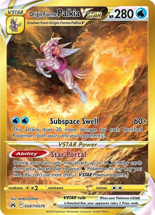 Origin Forme Palkia VSTAR (Secret) card art