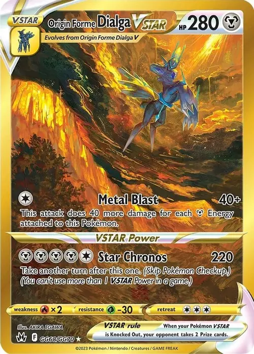 Origin Forme Dialga VSTAR (Secret) card art