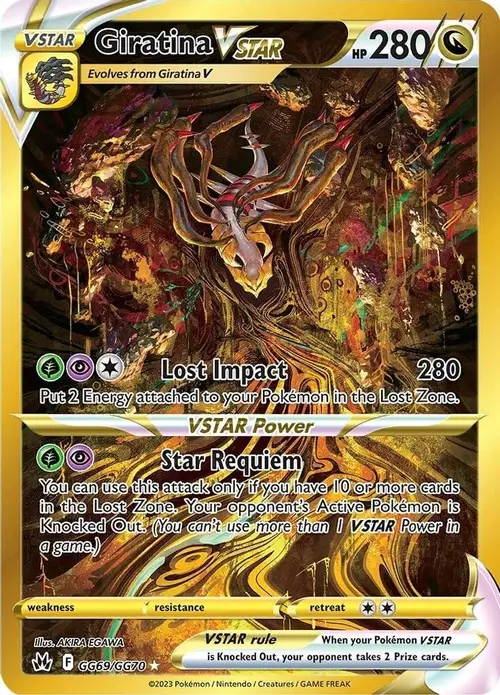 Giratina VSTAR (Secret) card art