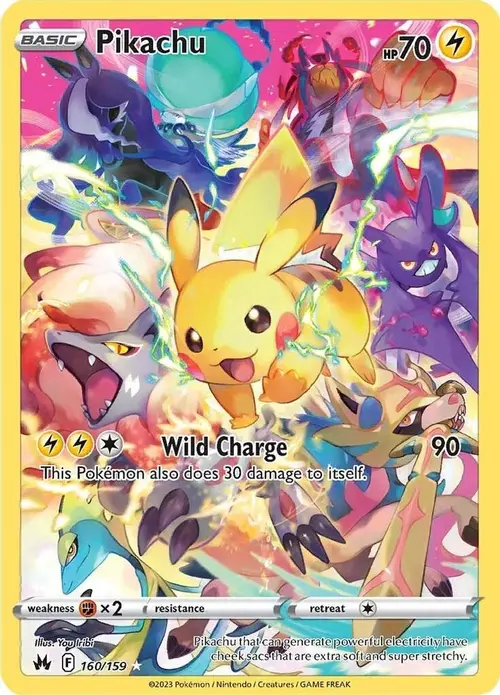 Pikachu (Secret) card art