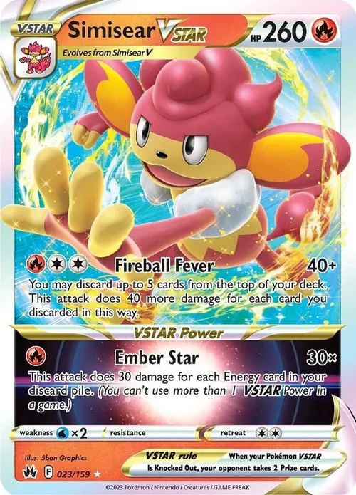 Simisear VSTAR card art
