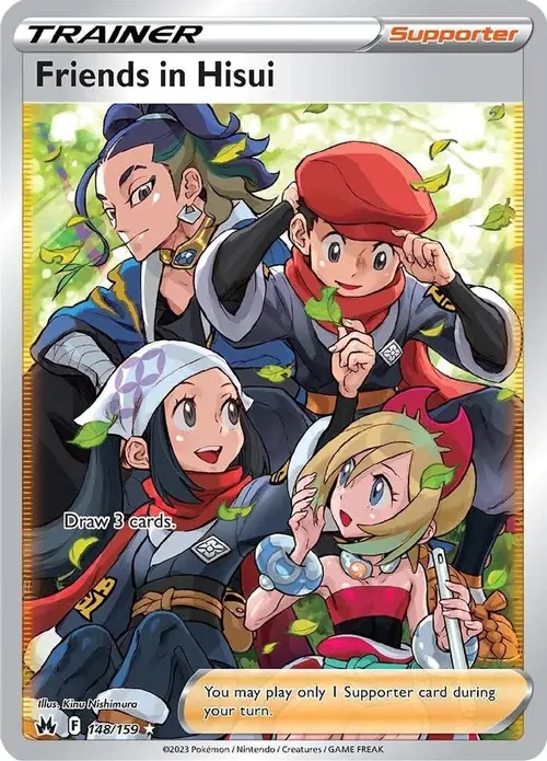 Friends in Hisui (Full Art) card art