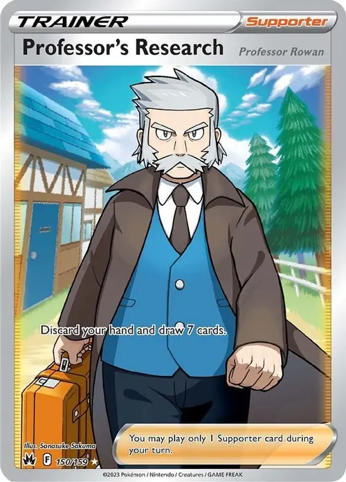 Professor's Research [Professor Rowan] (Full Art) card art