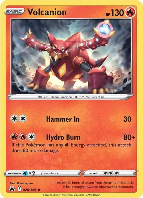 Volcanion card art