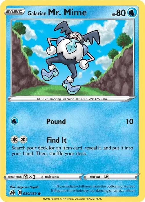 Galarian Mr. Mime card art