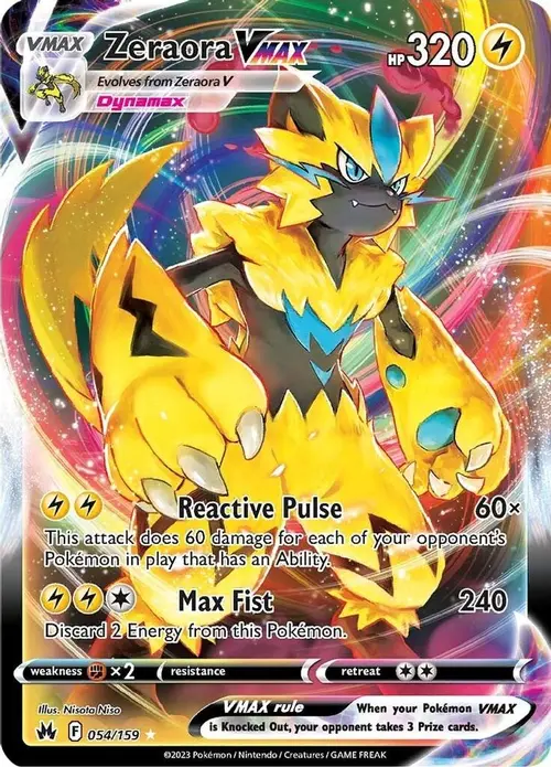Zeraora VMAX card art