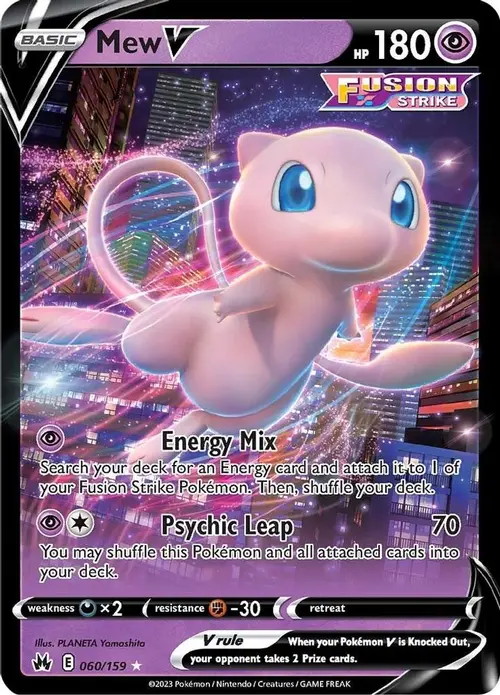 Mew V card art