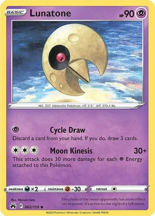 Lunatone card art