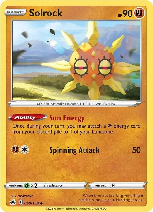 Solrock card art