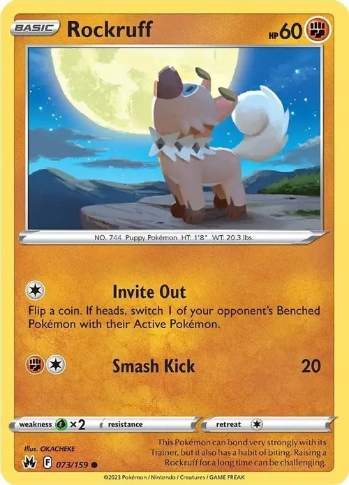 Rockruff card art