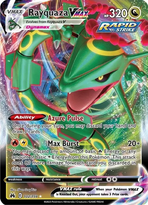 Rayquaza VMAX (102) card art