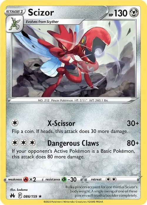 Scizor card art