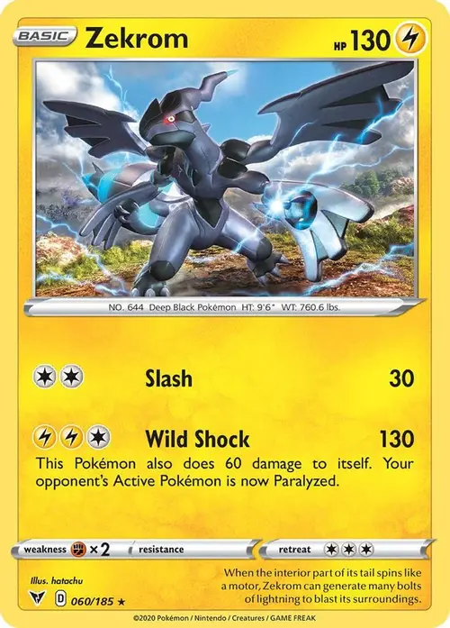 Zekrom - 060/185 (Cosmos Holo) card art