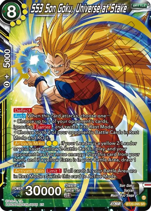 SS3 Son Goku, Universe at Stake card art