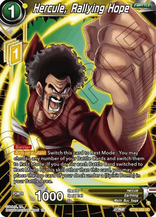 Hercule, Rallying Hope card art