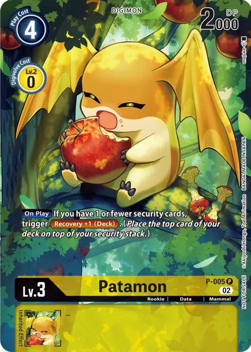 Patamon (Digimon Illustration Competition Pack 2022) card art