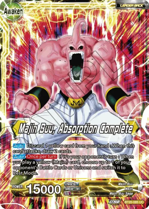 Majin Buu // Majin Buu, Absorption Complete card art