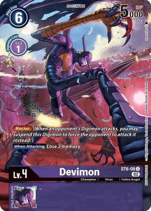 Devimon (Digimon Illustration Competition Pack 2022) card art