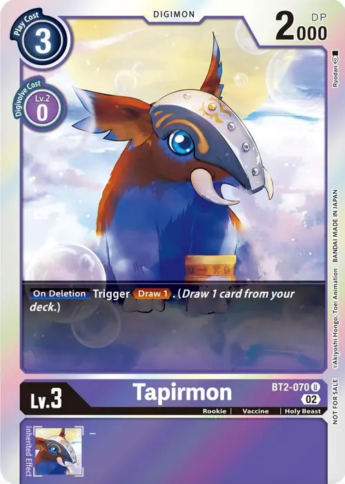 Tapirmon (Official Tournament Pack Vol.8) card art