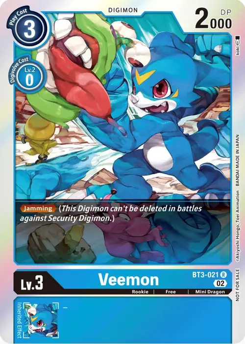 Veemon - BT3-021 (Official Tournament Pack Vol.8) card art
