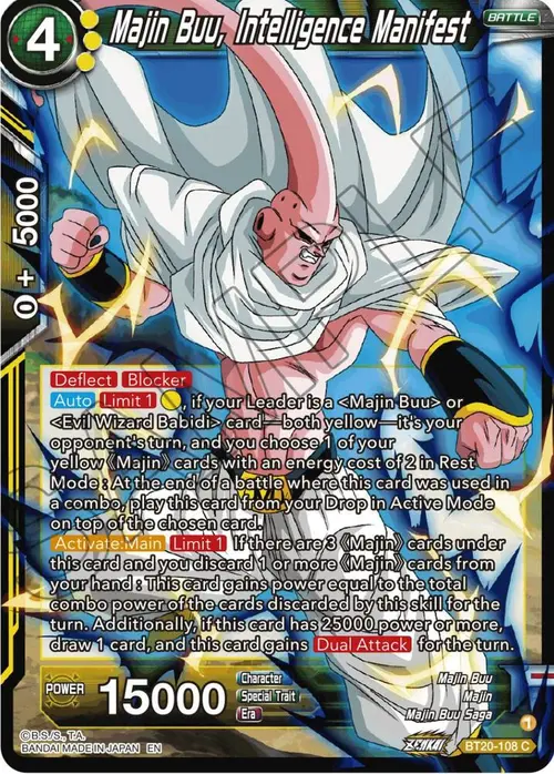 Majin Buu, Intelligence Manifest card art