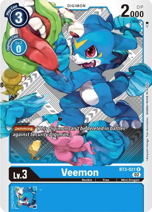 Veemon - BT3-021 (Winner Pack Dimensional Phase) card art