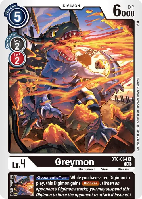 Greymon (Winner Pack Dimensional Phase) card art