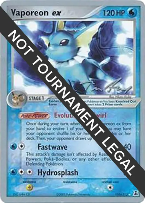 Vaporeon ex - 2007 (Tom Roos) card art