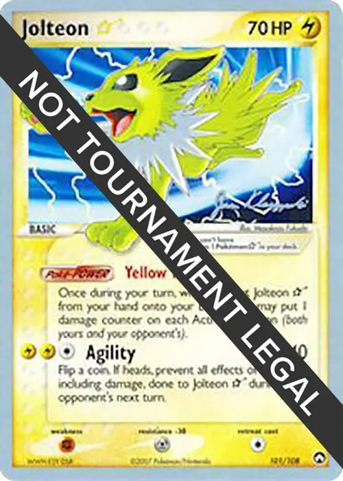 Jolteon Star - 2008 (Jason Klaczynski) card art