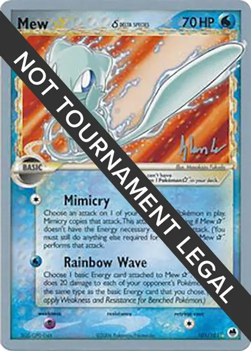 Mew Star (Delta Species) - 2008 (Dylan Lefavour) card art